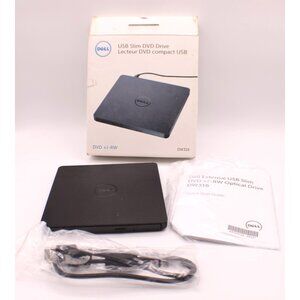 Dell Slim DVD +/- RW Drive Compact USB DW316 Setup CD Manual Cords New Open Box